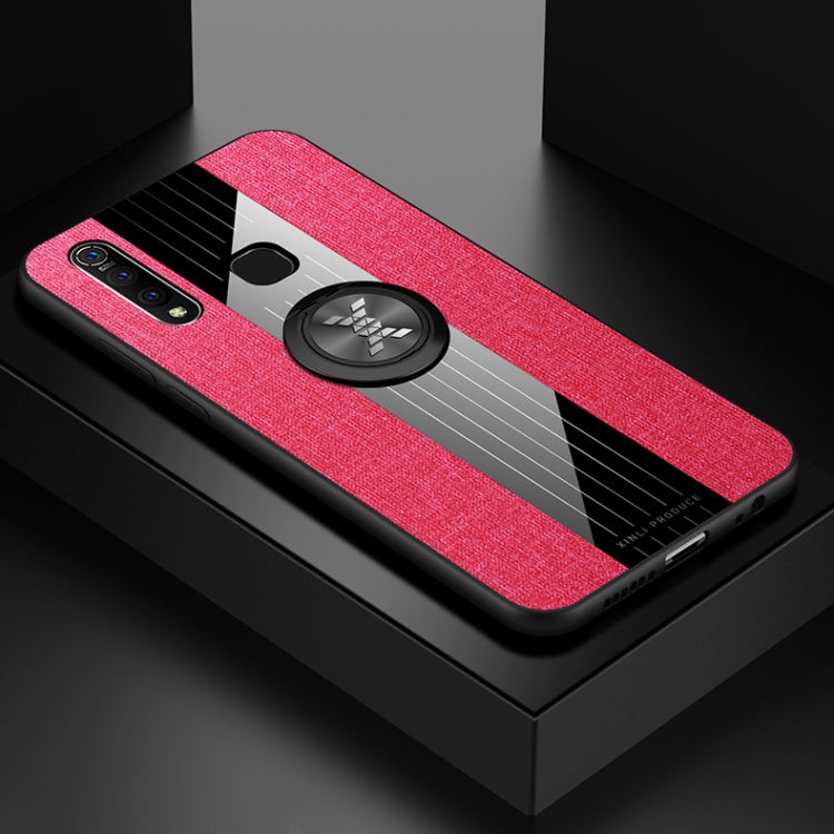 XINLI Stitching Cloth Texture Shockproof TPU Protective Case with Ring Holder, For Vivo Y97, For Vivo Z5X