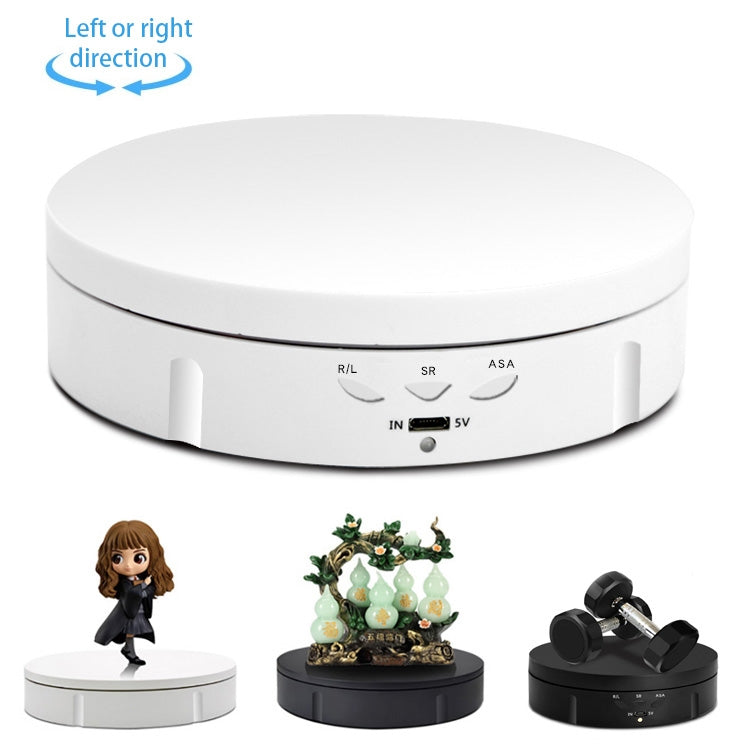 14.6cm USB Electric Rotating Turntable Display Stand Video Shooting Props Turntable for Photography, Load: 10kg, 14.6cm, 14.6cm(Black Mirror), 14.6cm (White Mirror)