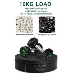 14.6cm USB Electric Rotating Turntable Display Stand Video Shooting Props Turntable for Photography, Load: 10kg, 14.6cm, 14.6cm(Black Mirror), 14.6cm (White Mirror)