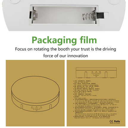 14.6cm USB Electric Rotating Turntable Display Stand Video Shooting Props Turntable for Photography, Load: 10kg