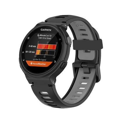 For Garmin Forerunner 735 / 235 Two-color Silicone Replacement Strap Watchband