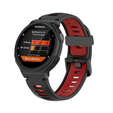 For Garmin Forerunner 735 / 235 Two-color Silicone Replacement Strap Watchband