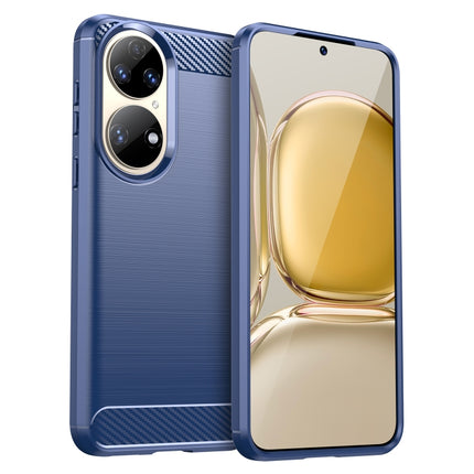 Brushed Texture Carbon Fiber TPU Case, For Huawei P50 Pro, For Huawei P50, For Asus ROG Phone 5
