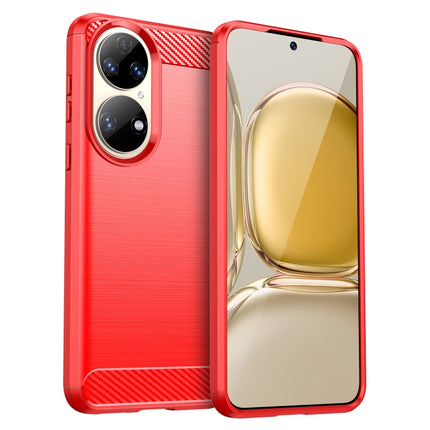 Brushed Texture Carbon Fiber TPU Case, For Huawei P50 Pro, For Huawei P50, For Asus ROG Phone 5