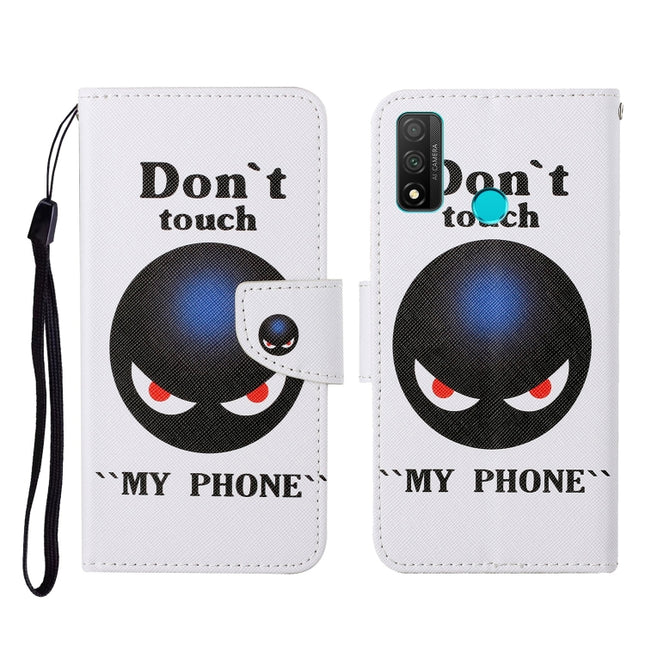 Colored Drawing Pattern Horizontal Flip Leather Case with Holder & Card Slots & Wallet & Lanyard, For Huawei P smart 2020