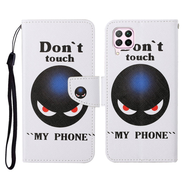 Colored Drawing Pattern Horizontal Flip Leather Case with Holder & Card Slots & Wallet & Lanyard, For Huawei P40 lite