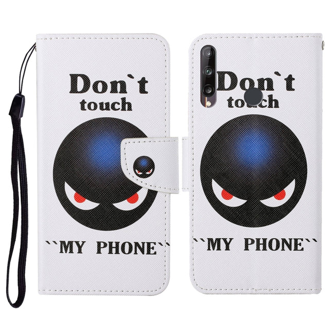 Colored Drawing Pattern Horizontal Flip Leather Case with Holder & Card Slots & Wallet & Lanyard, For Huawei P40 lite E