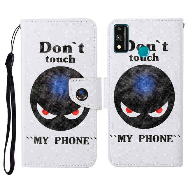 Colored Drawing Pattern Horizontal Flip Leather Case with Holder & Card Slots & Wallet & Lanyard, For Honor 9X Lite