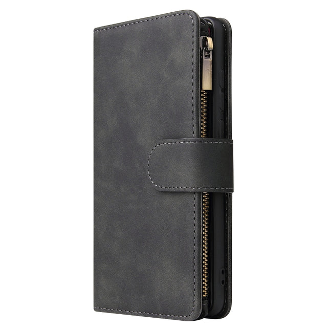 Multifunctional Retro Frosted Horizontal Flip Leather Case with Card Slot & Holder & Zipper Wallet & Photo Frame & Lanyard, For Huawei P30, For Huawei P30 Lite, For Huawei P30 Pro