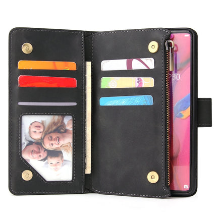 Multifunctional Retro Frosted Horizontal Flip Leather Case with Card Slot & Holder & Zipper Wallet & Photo Frame & Lanyard, For Huawei P20 lite (2019), For Huawei P20 Pro, For Huawei P30, For Huawei P30 Lite, For Huawei P30 Pro, For Huawei Honor 20    ...