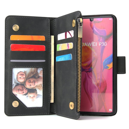 Multifunctional Retro Frosted Horizontal Flip Leather Case with Card Slot & Holder & Zipper Wallet & Photo Frame & Lanyard, For Huawei P20 lite (2019), For Huawei P20 Pro, For Huawei P30, For Huawei P30 Lite, For Huawei P30 Pro, For Huawei Honor 20    ...