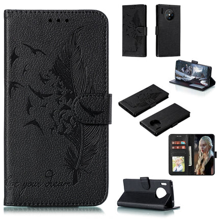 Feather Pattern Litchi Texture Horizontal Flip Leather Case with Holder & Wallet & Card Slots, For Huawei Mate 30, For Huawei Mate 30 Pro, For Huawei Mate 30 Lite / nova 5i Pro, For Xiaomi Redmi Note 8