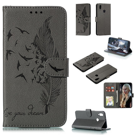 Feather Pattern Litchi Texture Horizontal Flip Leather Case with Holder & Wallet & Card Slots, For Xiaomi Redmi Note 8 Pro, For Galaxy A10s, For Galaxy A20s, For Galaxy M30s