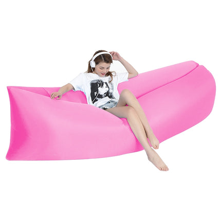 Outdoor Portable Lazy Water Inflatable Sofa Beach Grass Air Bed, Size: 200 x 70cm, 200 x 70cm Green, 200 x 70cm Pink, 200 x 70cm Rose Red, 200 x 70cm Sapphire Blue, 200 x 70cm Grass Green, 200 x 70cm Red, 200 x 70cm Yellow, 200 x 70cm Purple           ...