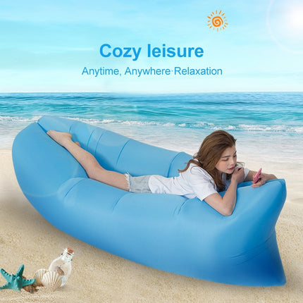 Outdoor Portable Lazy Water Inflatable Sofa Beach Grass Air Bed, Size: 200 x 70cm, 200 x 70cm Green, 200 x 70cm Pink, 200 x 70cm Rose Red, 200 x 70cm Sapphire Blue, 200 x 70cm Grass Green, 200 x 70cm Red, 200 x 70cm Yellow, 200 x 70cm Purple           ...