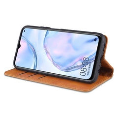 AZNS Magnetic Calf Texture Horizontal Flip Leather Case with Card Slots & Holder & Wallet, For vivo Y72 5G, For vivo iQOO Z3