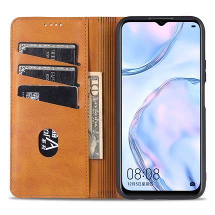 AZNS Magnetic Calf Texture Horizontal Flip Leather Case with Card Slots & Holder & Wallet, For vivo Y72 5G, For vivo iQOO Z3