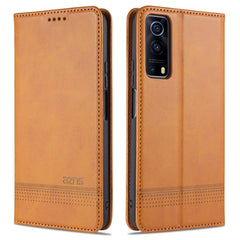 AZNS Magnetic Calf Texture Horizontal Flip Leather Case with Card Slots & Holder & Wallet, For vivo Y72 5G, For vivo iQOO Z3