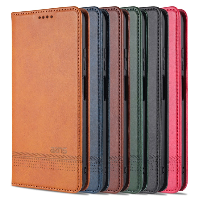 AZNS Magnetic Calf Texture Horizontal Flip Leather Case with Card Slots & Holder & Wallet, For vivo Y72 5G, For vivo iQOO Z3