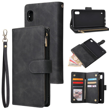 Multifunctional Retro Frosted Horizontal Flip Leather Case with Card Slot & Holder & Zipper Wallet & Photo Frame & Lanyard, For Samsung Galaxy A10, For Samsung Galaxy A20e, For Samsung Galaxy A40, For Samsung Galaxy A50, For Samsung Galaxy A70         ...
