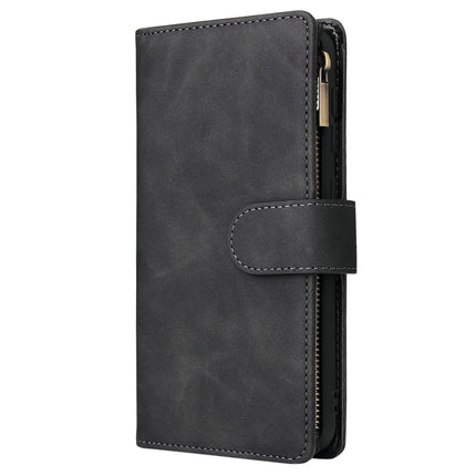 Multifunctional Retro Frosted Horizontal Flip Leather Case with Card Slot & Holder & Zipper Wallet & Photo Frame & Lanyard, For Samsung Galaxy A10, For Samsung Galaxy A20e, For Samsung Galaxy A40, For Samsung Galaxy A50, For Samsung Galaxy A70         ...