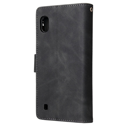 Multifunctional Retro Frosted Horizontal Flip Leather Case with Card Slot & Holder & Zipper Wallet & Photo Frame & Lanyard, For Samsung Galaxy A10, For Samsung Galaxy A20e, For Samsung Galaxy A40, For Samsung Galaxy A50, For Samsung Galaxy A70         ...
