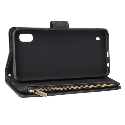Multifunctional Retro Frosted Horizontal Flip Leather Case with Card Slot & Holder & Zipper Wallet & Photo Frame & Lanyard, For Samsung Galaxy A10, For Samsung Galaxy A20e, For Samsung Galaxy A40, For Samsung Galaxy A50, For Samsung Galaxy A70         ...