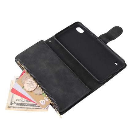 Multifunctional Retro Frosted Horizontal Flip Leather Case with Card Slot & Holder & Zipper Wallet & Photo Frame & Lanyard, For Samsung Galaxy A10, For Samsung Galaxy A20e, For Samsung Galaxy A40, For Samsung Galaxy A50, For Samsung Galaxy A70         ...