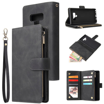 Multifunctional Retro Frosted Horizontal Flip Leather Case with Card Slot & Holder & Zipper Wallet & Photo Frame & Lanyard, For Samsung Galaxy A10, For Samsung Galaxy A20e, For Samsung Galaxy A40, For Samsung Galaxy A50, For Samsung Galaxy A70         ...