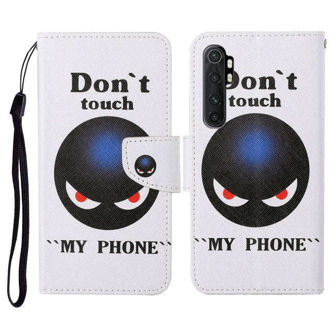 Colored Drawing Pattern Horizontal Flip Leather Case with Holder & Card Slots & Wallet & Lanyard, For Xiaomi Mi Note 10 Lite