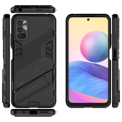 Punk Armor 2 in 1 PC + TPU Shockproof Case with Invisible Holder, For Xiaomi Redmi Note 10 5G, For Xiaomi Redmi Note 10 Pro, For Xiaomi Mi 11 Ultra