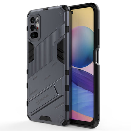 Punk Armor 2 in 1 PC + TPU Shockproof Case with Invisible Holder, For Xiaomi Redmi Note 10 5G, For Xiaomi Redmi Note 10 Pro, For Xiaomi Mi 11 Ultra