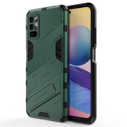 Punk Armor 2 in 1 PC + TPU Shockproof Case with Invisible Holder, For Xiaomi Redmi Note 10 5G, For Xiaomi Redmi Note 10 Pro, For Xiaomi Mi 11 Ultra