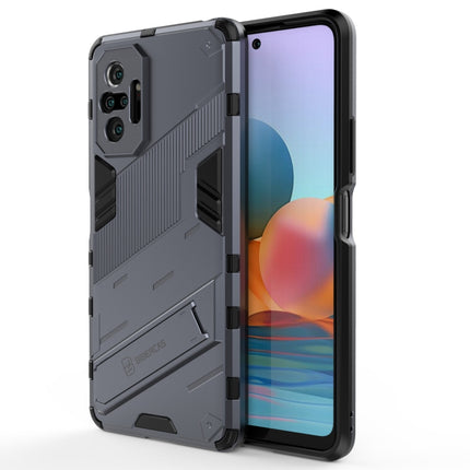 Punk Armor 2 in 1 PC + TPU Shockproof Case with Invisible Holder, For Xiaomi Redmi Note 10 5G, For Xiaomi Redmi Note 10 Pro, For Xiaomi Mi 11 Ultra