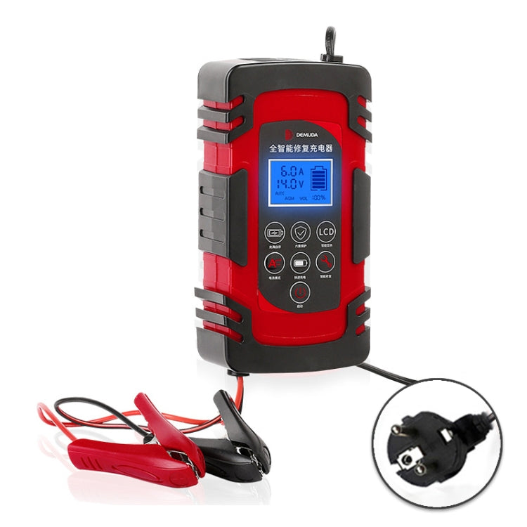 DEMUDA DC-80 Car Battery Charger 12V/24V Intelligent Pulse Repair Type Lead-acid Battery