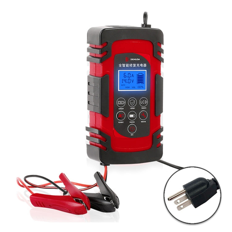 DEMUDA DC-80 Car Battery Charger 12V/24V Intelligent Pulse Repair Type Lead-acid Battery