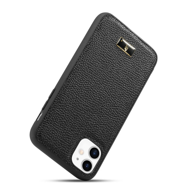 Fierre Shann Leather Texture Phone Back Cover Case, For iPhone 11 Pro, For iPhone 11 Pro Max, For iPhone 12 mini, For iPhone 12 / 12 Pro, For iPhone 12 Pro Max