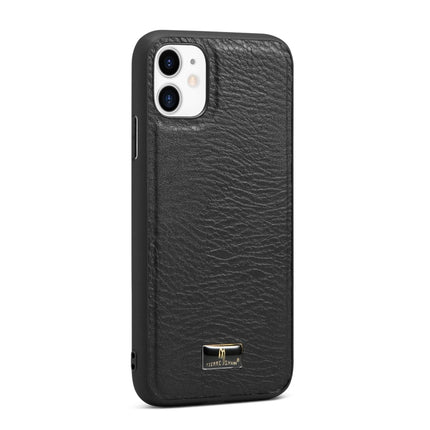 Fierre Shann Leather Texture Phone Back Cover Case, For iPhone 11 Pro, For iPhone 11 Pro Max, For iPhone 12 mini, For iPhone 12 / 12 Pro, For iPhone 12 Pro Max