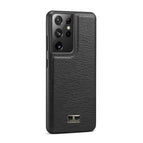 For Samsung Galaxy S21 Ultra 5G / Cowhide Black