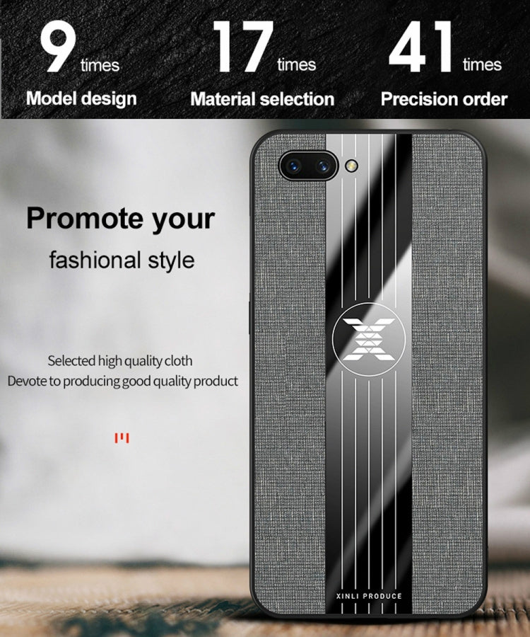 XINLI Stitching Cloth Textue Shockproof TPU Protective Case, For OPPO A3, For OPPO A5, For OPPO A7, For OPPO A7X / F9