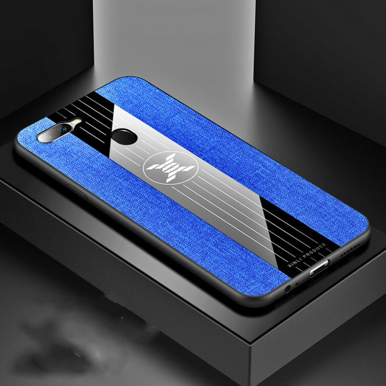 XINLI Stitching Cloth Textue Shockproof TPU Protective Case, For OPPO A3, For OPPO A5, For OPPO A7, For OPPO A7X / F9