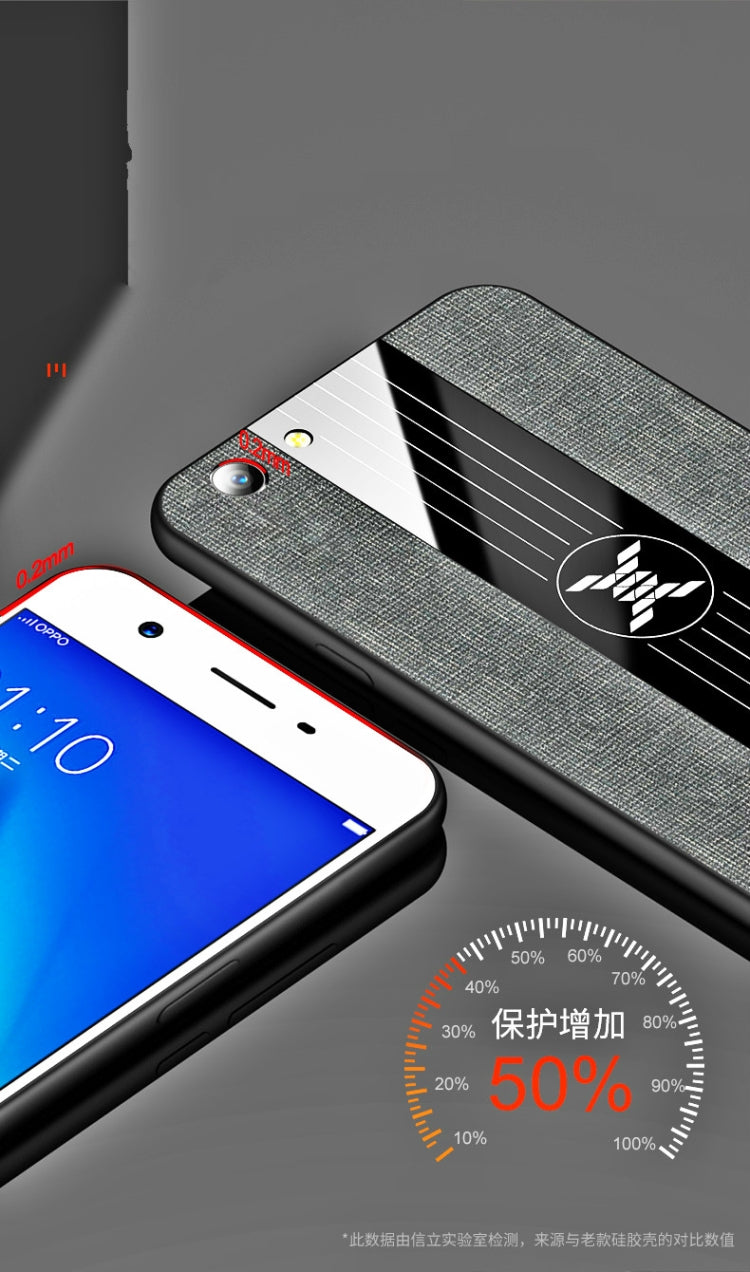 XINLI Stitching Cloth Textue Shockproof TPU Protective Case, For OPPO  A57, For OPPO A59, For OPPO A73, For  OPPO A83
