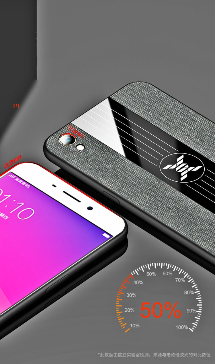 XINLI Stitching Cloth Textue Shockproof TPU Protective Case, For OPPO R9, Ror OPPO R9 Plus, For OPPO R9S, For OPPO R9S Plus
