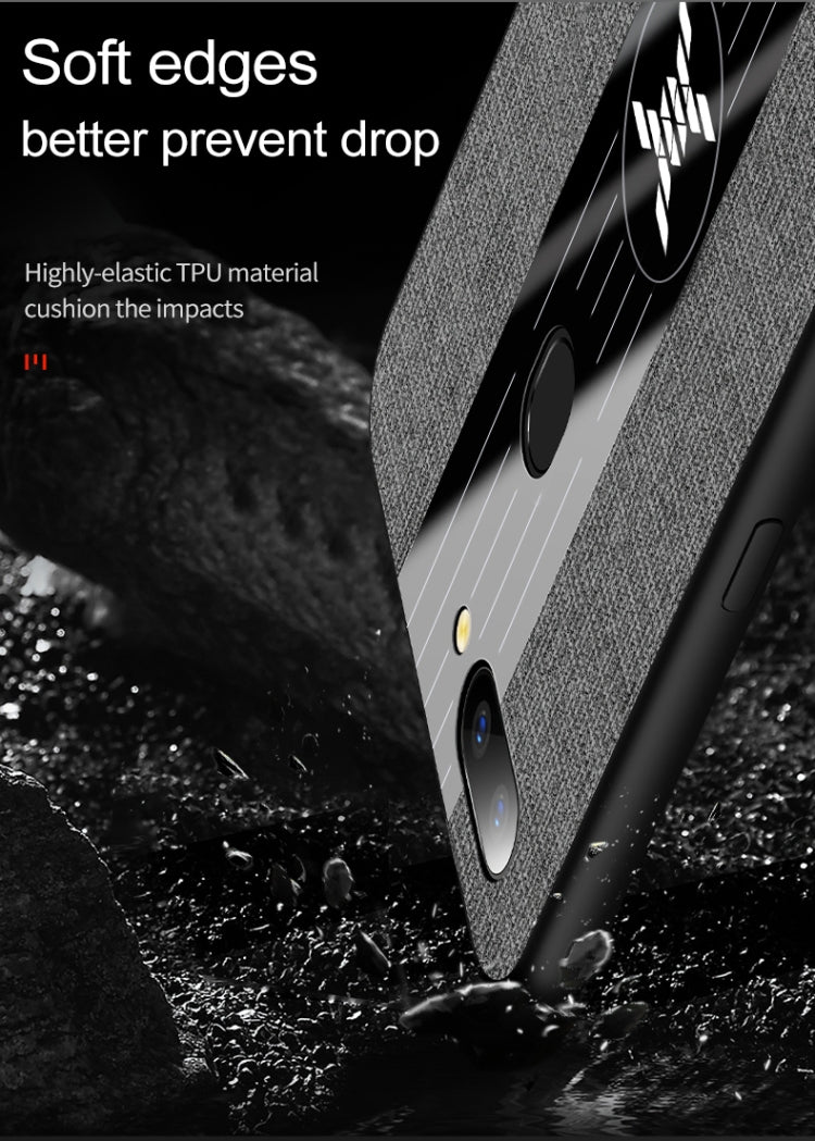 XINLI Stitching Cloth Textue Shockproof TPU Protective Case, For OPPO R15 Standard Edition, For OPPO R15 Dream Mirror Edition, For OPPO Realme Q, For OPPO Realme X / K3
