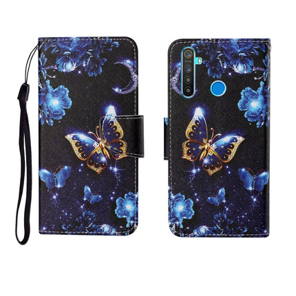 Painted Pattern Horizontal Flip Leathe Case, For OPPO Realme 5