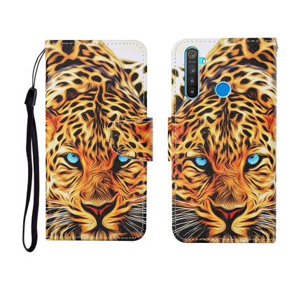 Painted Pattern Horizontal Flip Leathe Case, For OPPO Realme 5