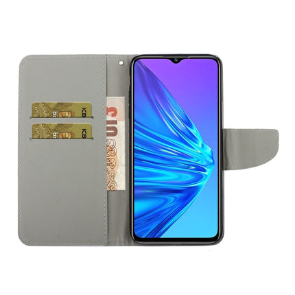 Painted Pattern Horizontal Flip Leathe Case, For OPPO Realme 5 Pro