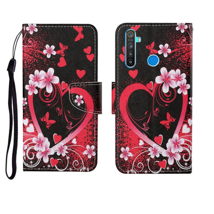 Painted Pattern Horizontal Flip Leathe Case, For OPPO Realme 5 Pro