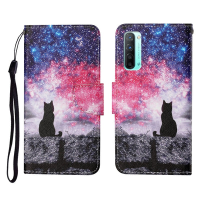 Painted Pattern Horizontal Flip Leathe Case, For OPPO Reno3