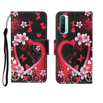 Painted Pattern Horizontal Flip Leathe Case, For OPPO Reno3